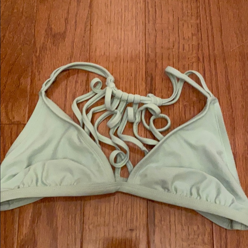 Mint colored bikini top